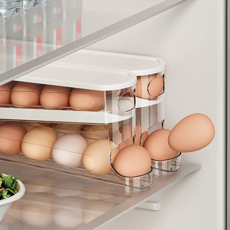 Double-Layer Rolling Egg Dispenser