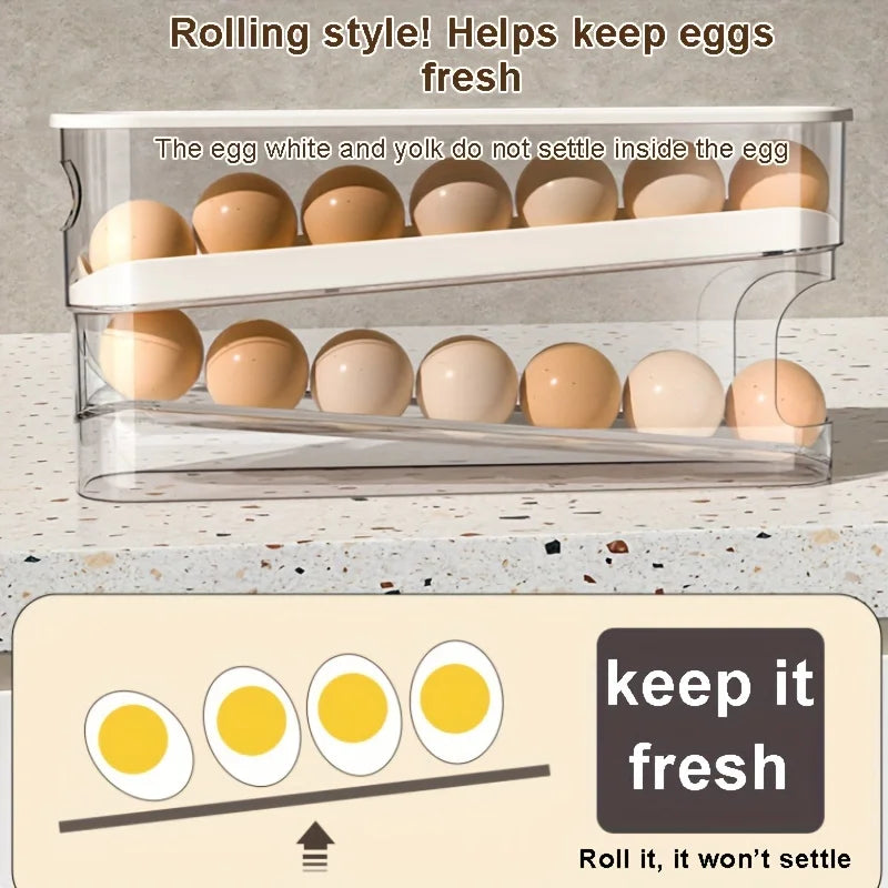 Double-Layer Rolling Egg Dispenser