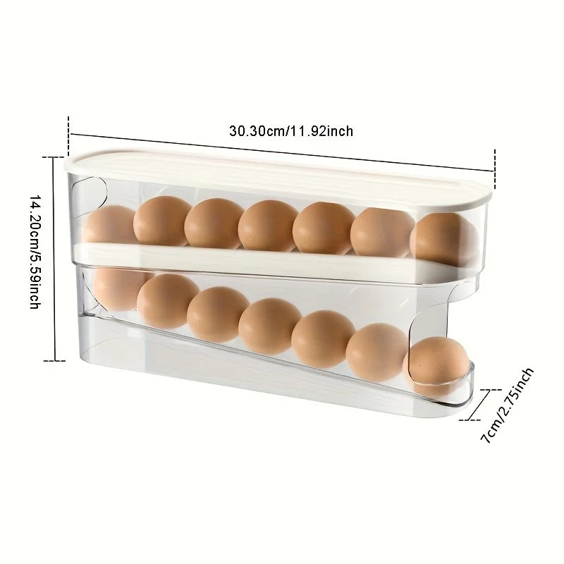 Double-Layer Rolling Egg Dispenser