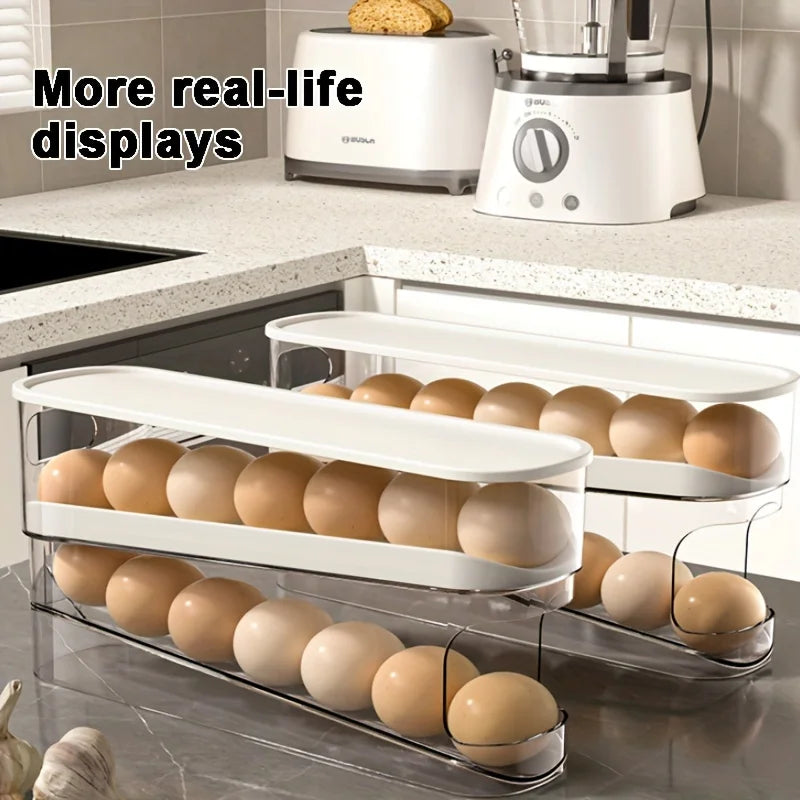 Double-Layer Rolling Egg Dispenser