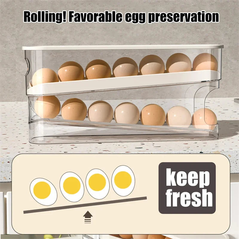 Double-Layer Rolling Egg Dispenser