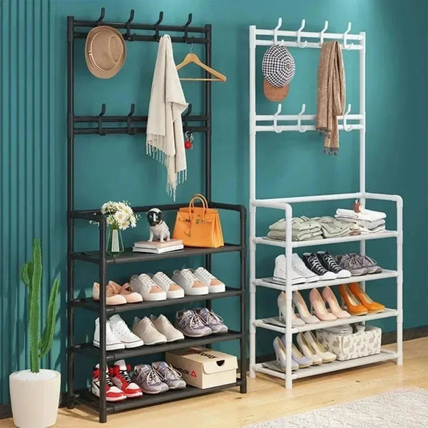 Multi-Layer Clothes & Shoe Organizer Rack