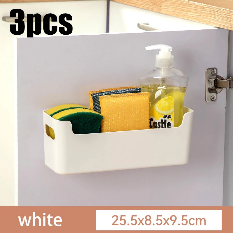 Non-Perforated Cling Film & Cabinet Door Organizer Rack