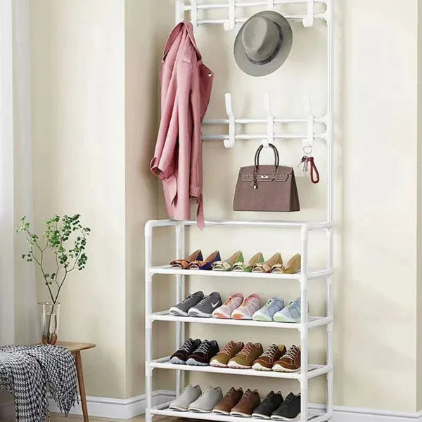Multi-Layer Clothes & Shoe Organizer Rack