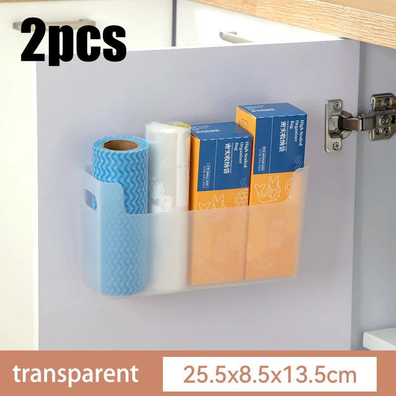 Non-Perforated Cling Film & Cabinet Door Organizer Rack