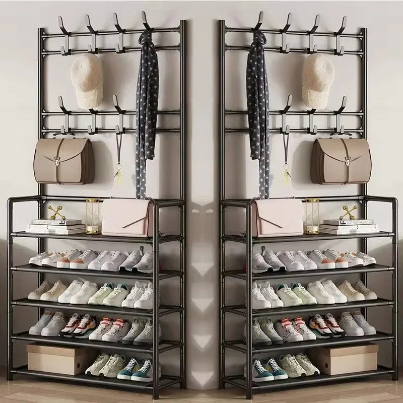 Multi-Layer Clothes & Shoe Organizer Rack