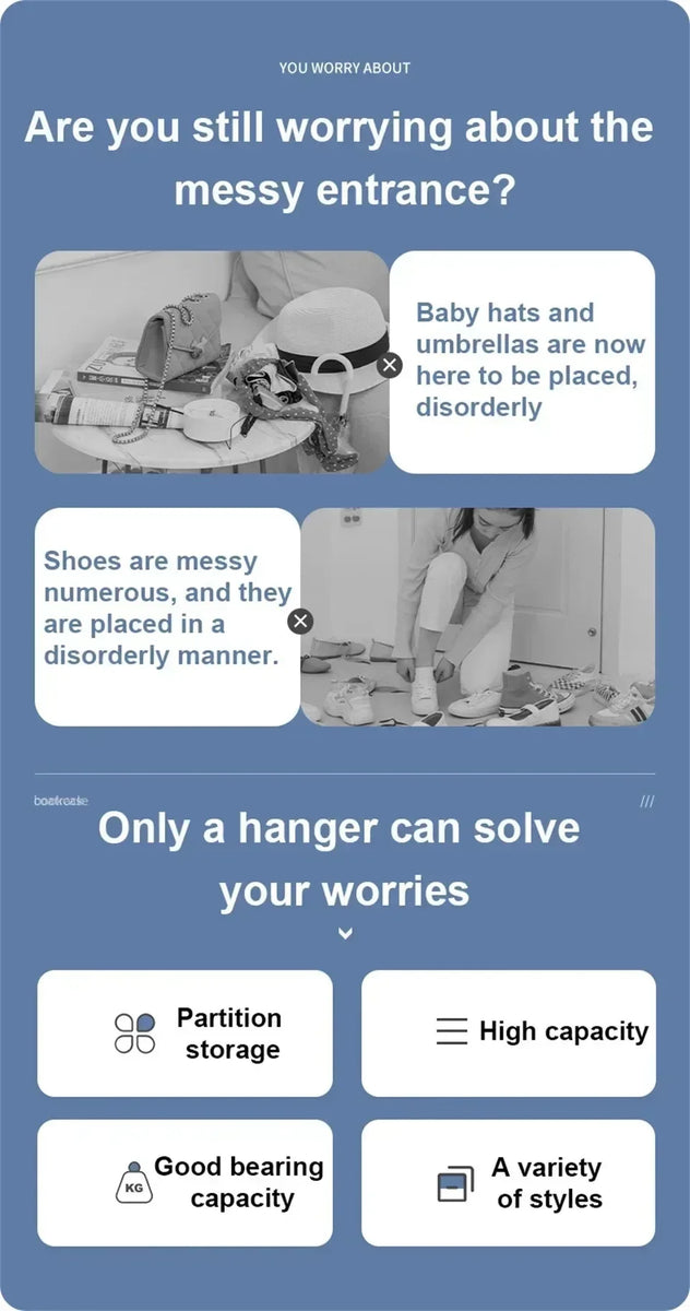 Multi-Layer Clothes & Shoe Organizer Rack