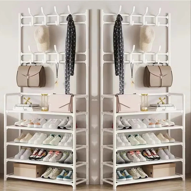 Multi-Layer Clothes & Shoe Organizer Rack