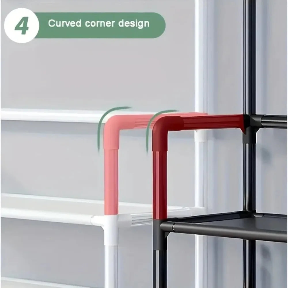 Multi-Layer Clothes & Shoe Organizer Rack