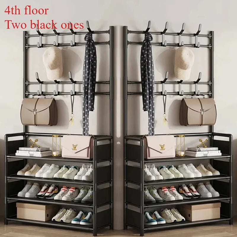 Multi-Layer Clothes & Shoe Organizer Rack
