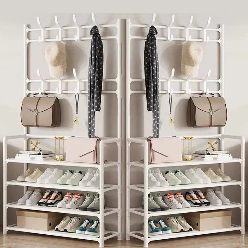 Multi-Layer Clothes & Shoe Organizer Rack