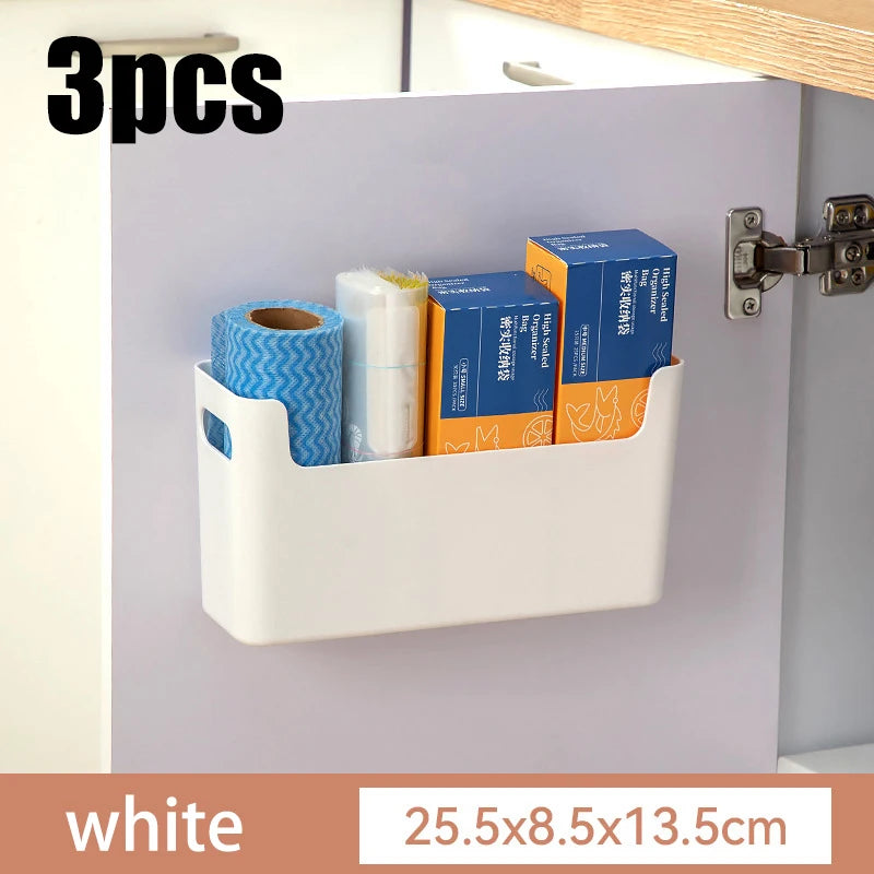 Non-Perforated Cling Film & Cabinet Door Organizer Rack