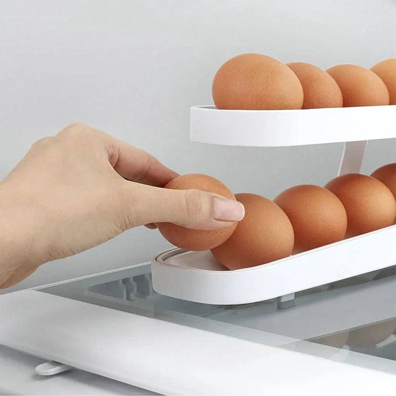 Double-Layer Rolling Egg Dispenser