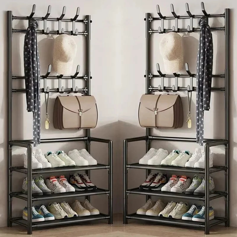 Multi-Layer Clothes & Shoe Organizer Rack