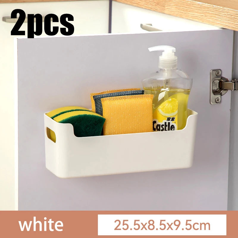Non-Perforated Cling Film & Cabinet Door Organizer Rack
