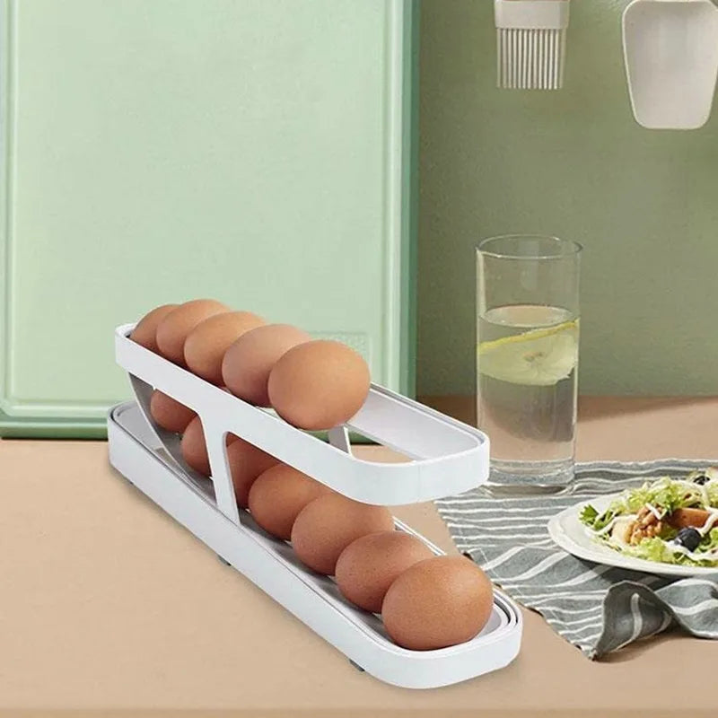 Double-Layer Rolling Egg Dispenser