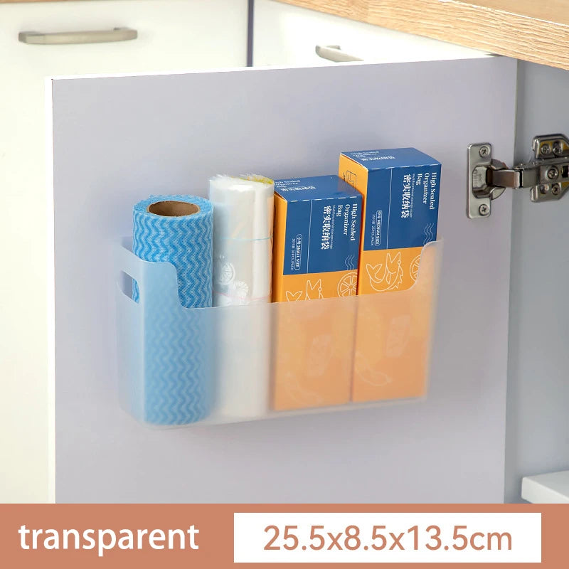 Non-Perforated Cling Film & Cabinet Door Organizer Rack