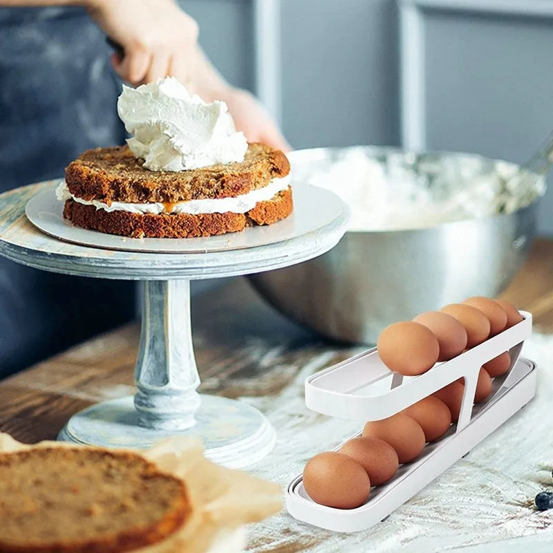 Double-Layer Rolling Egg Dispenser