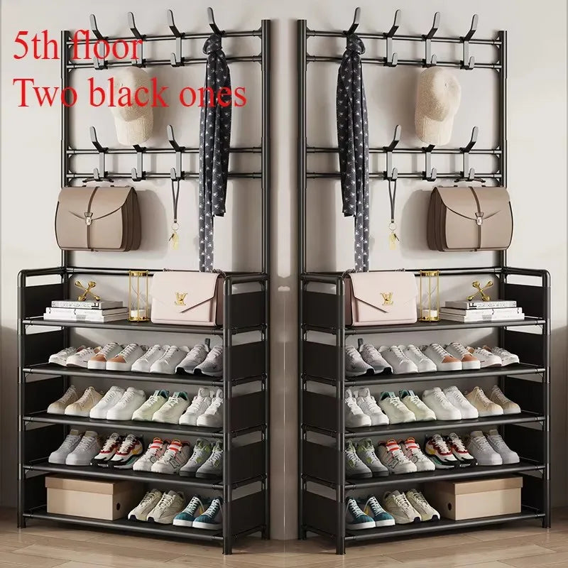 Multi-Layer Clothes & Shoe Organizer Rack